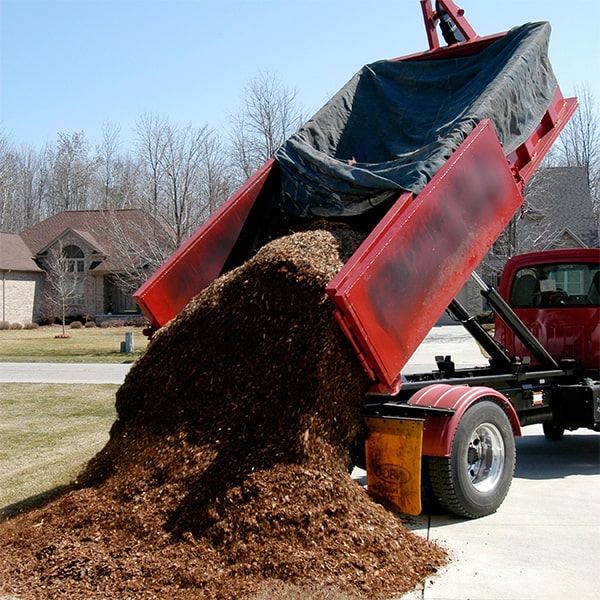 we offer various types of mulch for delivery such as cedar, pine, and hardwood